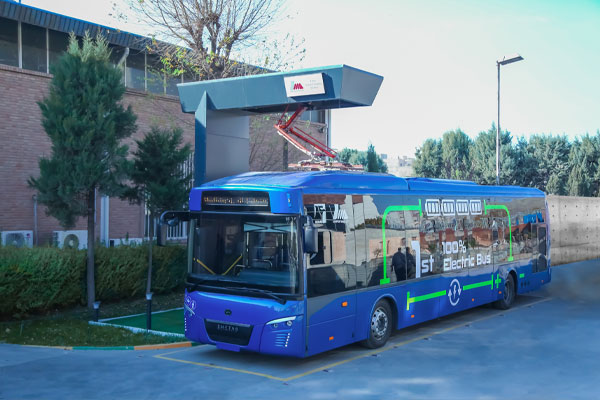 اولین اتوبوس برقی تولید کشور به تهران رسید، اتوبوس برقی زیما با پیمایش 242 کیلومتر